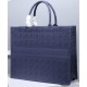 Replica Christian Dior Cannage Embroidery Dior Book Tote Borse Blu scuro Replica Christian Dior Cannage Embroidery Dior Book Tote Borse Blu scuro