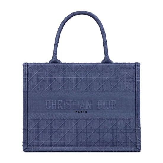 Replica Borsa tote Christian Dior piccola Dior Book Blu scuro Replica Borsa tote Christian Dior piccola Dior Book Blu scuro