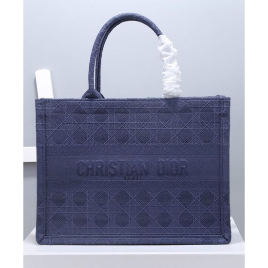 Replica Borsa tote Christian Dior piccola Dior Book Blu scuro Replica Borsa tote Christian Dior piccola Dior Book Blu scuro