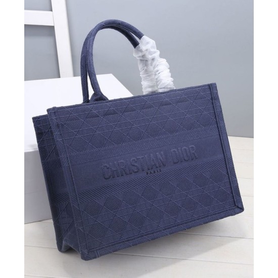 Replica Borsa tote Christian Dior piccola Dior Book Blu scuro Replica Borsa tote Christian Dior piccola Dior Book Blu scuro