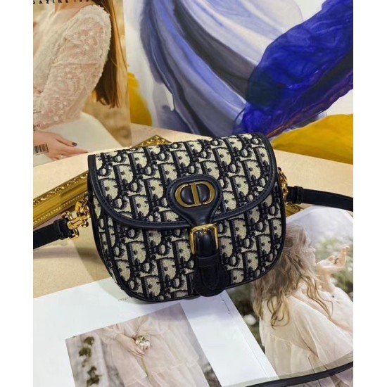 Replica Borsa Christian Dior piccola Dior Bobby blu scuro Replica Borsa Christian Dior piccola Dior Bobby blu scuro