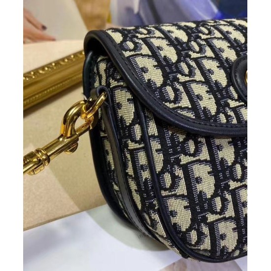 Replica Borsa Christian Dior piccola Dior Bobby blu scuro Replica Borsa Christian Dior piccola Dior Bobby blu scuro