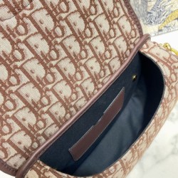 Christian Dior Medium Dior Bobby Borse Caffè