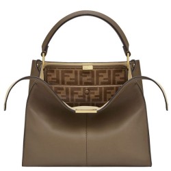 Peekaboo X-lite Medium Leather Borse Coffee