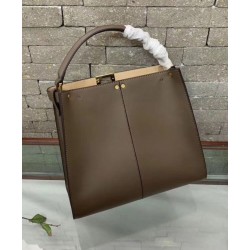 Peekaboo X-lite Medium Leather Borse Coffee