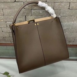 Peekaboo X-lite Medium Leather Borse Coffee