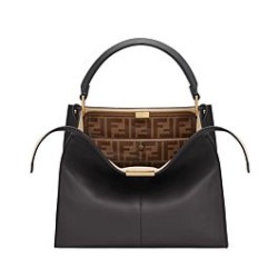 Borsa Peekaboo X-lite media in pelle nera