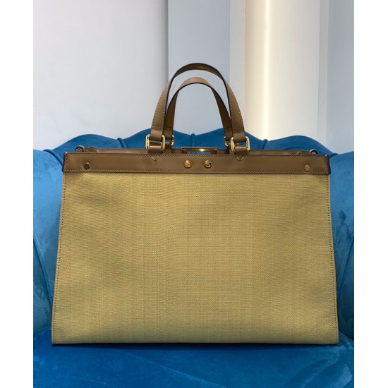 Replica Borsa Peekaboo X-tote Canvas 8BH374 Crema Replica Borsa Peekaboo X-tote Canvas 8BH374 Crema
