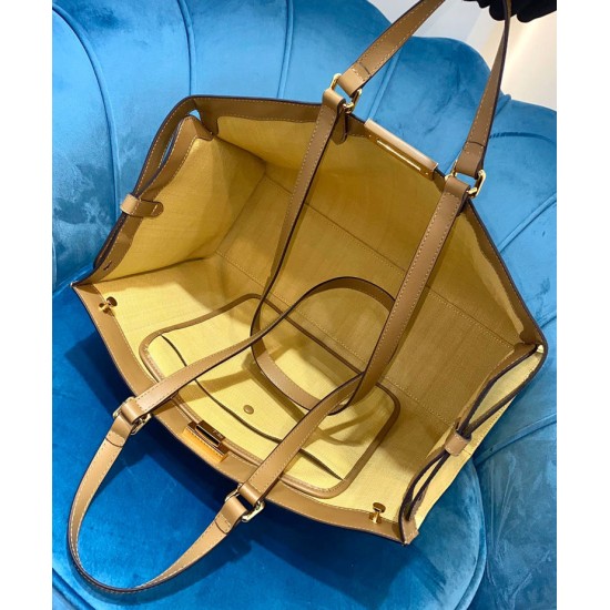 Replica Borsa Peekaboo X-tote Canvas 8BH374 Crema Replica Borsa Peekaboo X-tote Canvas 8BH374 Crema