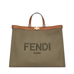 Borsa Peekaboo X-tote Canvas 8BH374 Khaki