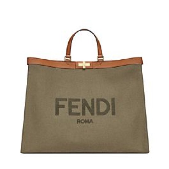 Replica Borsa Peekaboo X-tote Canvas 8BH374 Khaki Replica Borsa Peekaboo X-tote Canvas 8BH374 Khaki