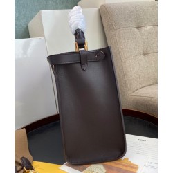 Borsa Peekaboo X-lite media in pelle caffè scuro