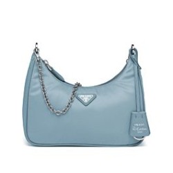 Borsa a tracolla Prada Re-Edition 2005 in nylon Azzurro