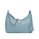 Replica Borsa a tracolla Prada Re-Edition 2005 in nylon Azzurro