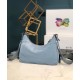 Replica Borsa a tracolla Prada Re-Edition 2005 in nylon Azzurro