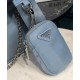 Replica Borsa a tracolla Prada Re-Edition 2005 in nylon Azzurro