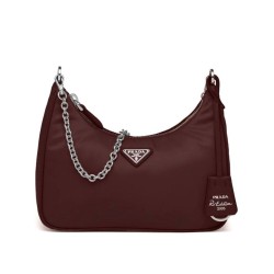 Borsa a tracolla Prada Re-Edition 2005 in nylon Mauve