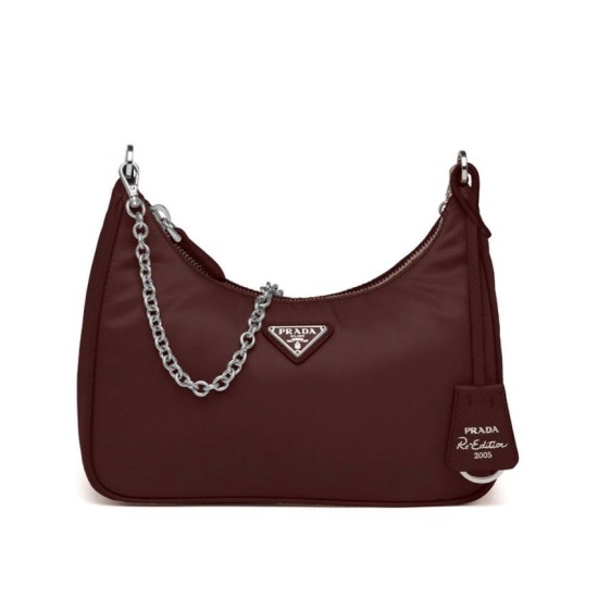 Replica Borsa a tracolla Prada Re-Edition 2005 in nylon Mauve