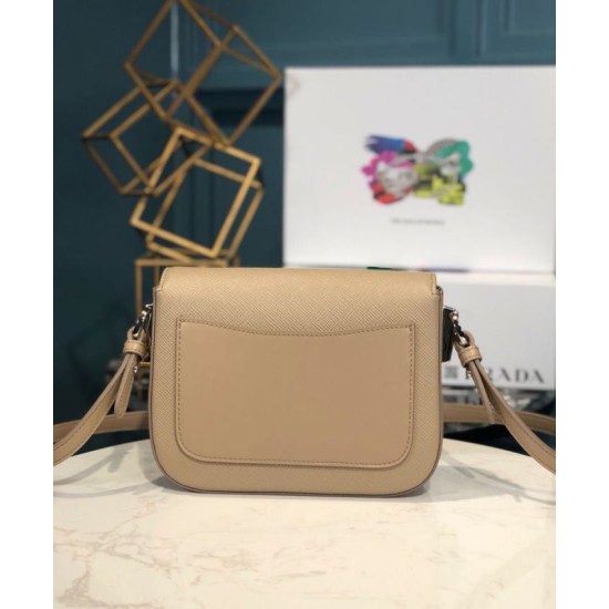Replica Borsa a tracolla Prada in pelle Saffiano 1BD249 Albicocca Replica Borsa a tracolla Prada in pelle Saffiano 1BD249 Albicocca