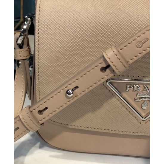 Replica Borsa a tracolla Prada in pelle Saffiano 1BD249 Albicocca Replica Borsa a tracolla Prada in pelle Saffiano 1BD249 Albicocca