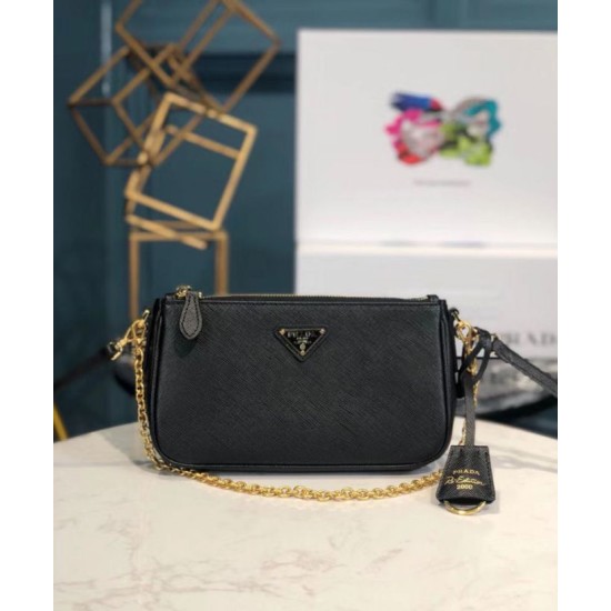 Replica Borsa a tracolla Prada Re-Edition 2000 1BH171 Nera
