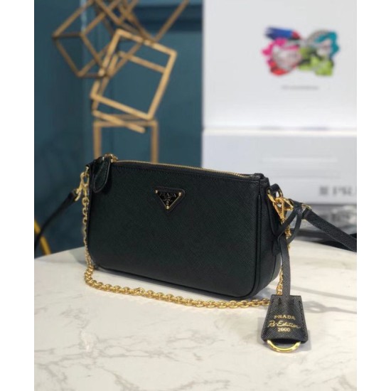 Replica Borsa a tracolla Prada Re-Edition 2000 1BH171 Nera