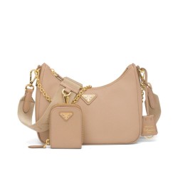 Borsa Prada Re-Edition 2005 in pelle Saffiano 1BH204 Albicocca