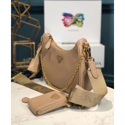 Borsa Prada Re-Edition 2005 in pelle Saffiano 1BH204 Albicocca