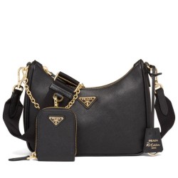 Borsa Prada Re-Edition 2005 in pelle Saffiano 1BH204 Nera
