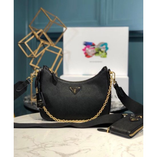 Replica Borsa Prada Re-Edition 2005 in pelle Saffiano 1BH204 Nera Replica Borsa Prada Re-Edition 2005 in pelle Saffiano 1BH204 Nera