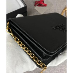 Borsa a tracolla Prada in pelle Saffiano 1BP012 Nera
