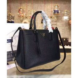 Borsa tote Prada Galleria in pelle morbida 1BA274 Nera