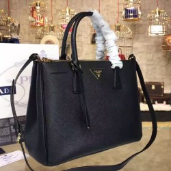 Borsa tote Prada Galleria in pelle morbida 1BA274 Nera