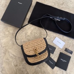 Saint Laurent Kaia Small Satchel Bag Albicocca