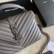 Replica Borsa a tracolla YSL Saint Laurent Medium Envelope Kate Chain Mix Matelasse Grey