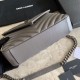 Replica Borsa a tracolla YSL Saint Laurent Medium Envelope Kate Chain Mix Matelasse Grey