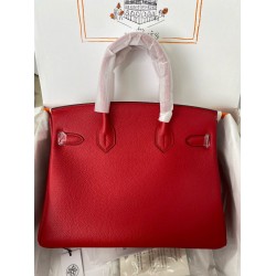 Borsa Hermes Birkin 30 Rosso