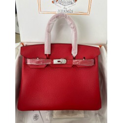 Borsa Hermes Birkin 30 Rosso