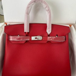 Borsa Hermes Birkin 30 Rosso