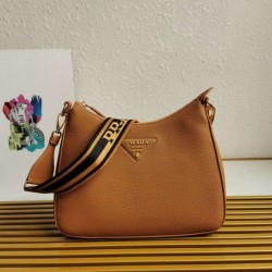 Borsa a tracolla Prada Granata Marrone