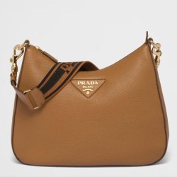Borsa a tracolla Prada Granata Marrone