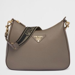 Borsa a tracolla Prada Granata Grigia