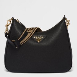 Borsa a tracolla Prada Granata Nera