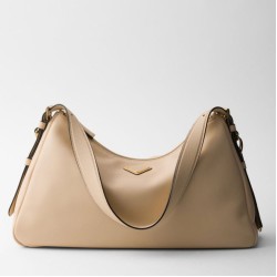 Prada Aimee Large Shoulder Bag Travertino