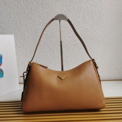 Prada Aimee Large Shoulder Bag Marrone