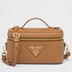 Borsa mini Vanity Prada Granata Marrone