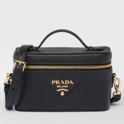 Borsa mini Vanity Prada Granata Nera