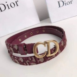 Dior Saddle 20MM Cintura Dior Oblique Jacquard Bordeaux Dior Saddle 20MM Cintura Dior Oblique Jacquard Bordeaux