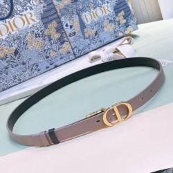 Dior 30 Montaigne Reversible 20MM Cintura Grigio/Nero