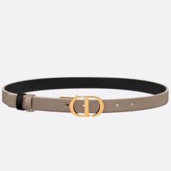 Dior 30 Montaigne Reversible 20MM Cintura Grigio/Nero